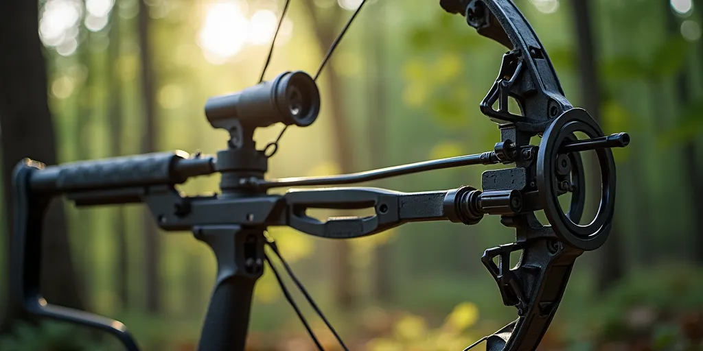 How does the compound bow's design enhance accuracy?