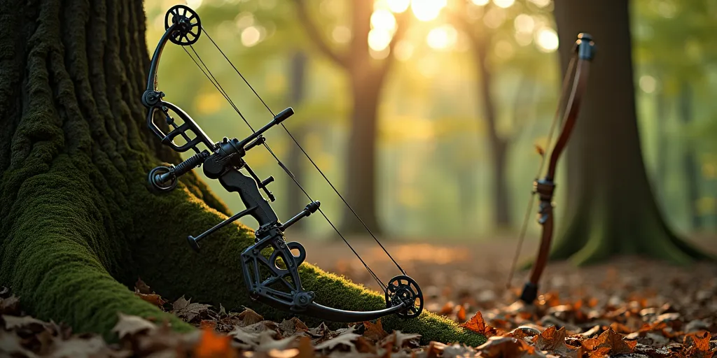 Why do hunters prefer the compound bow over traditional bows?