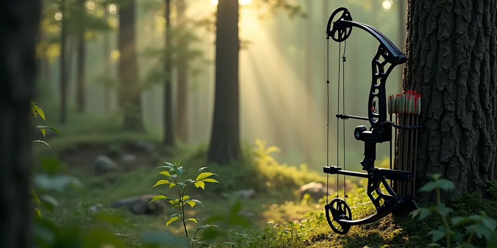 What advantages does the compound bow offer in hunting situations?
