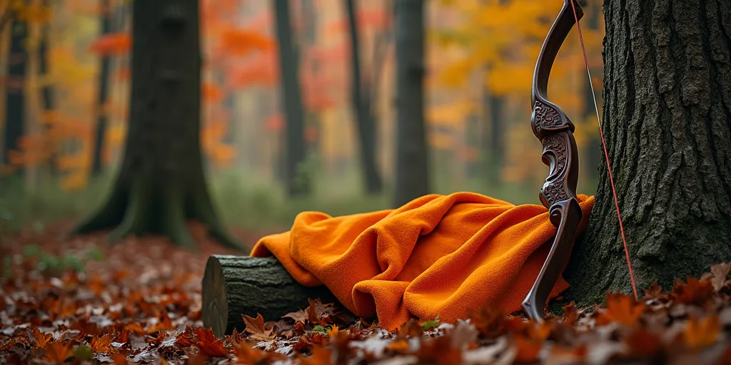 What are the regulations regarding orange clothing while bow hunting?