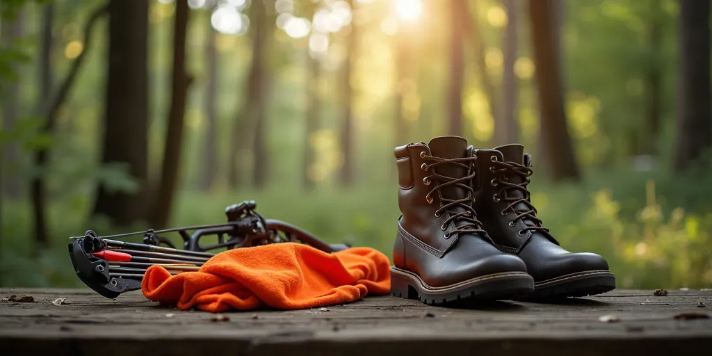 What is the minimum amount of orange clothing required for bow hunting?