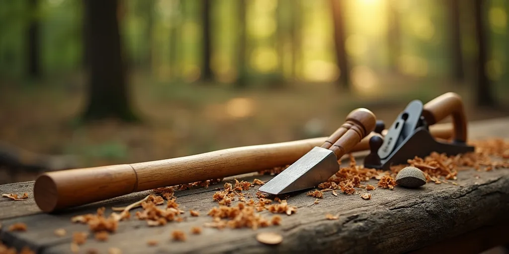 How do you carve a bow from wood for hunting?