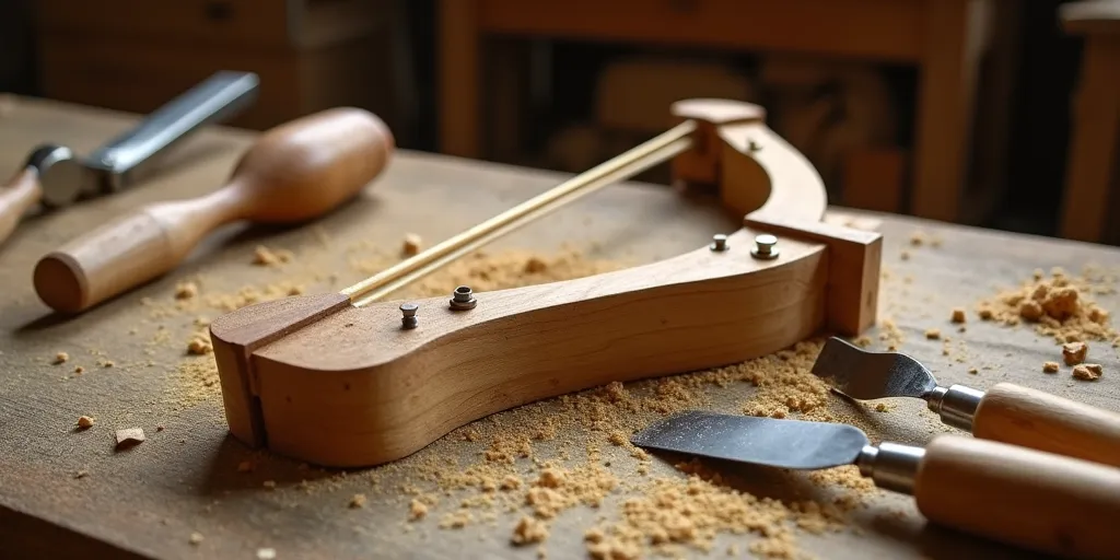 How do you shape the wood into a bow body?